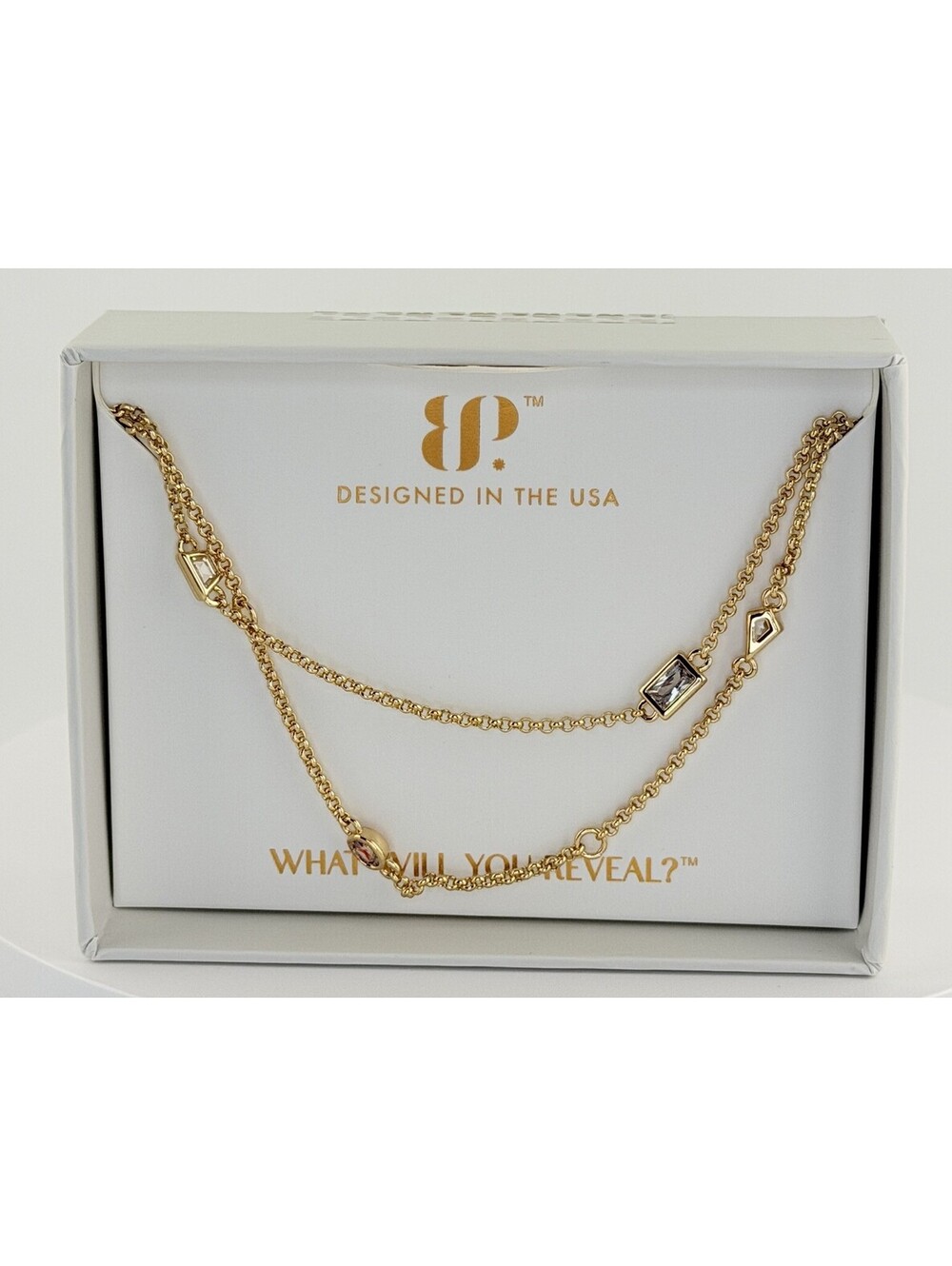 Bomb Party April 2026 Necklace "The Lennox Necklace" Yellow Gold NK18149